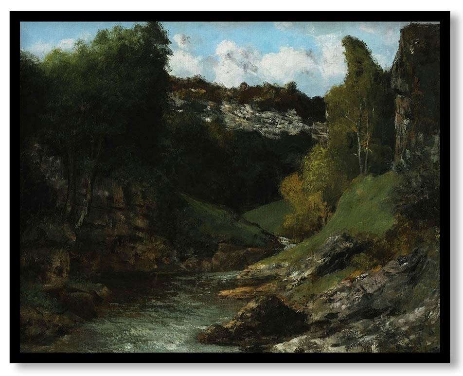 Landscape with Rocks by Gustave Courbet (1872)