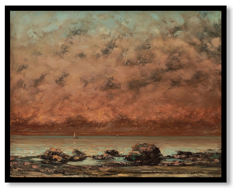 The Black Rocks at Trouville by Gustave Courbet (1865-1866)