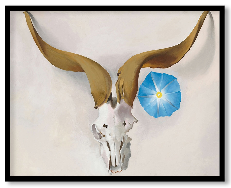 Ram's Head, Blue Morning Glory by Georgia O'Keeffe (1938)