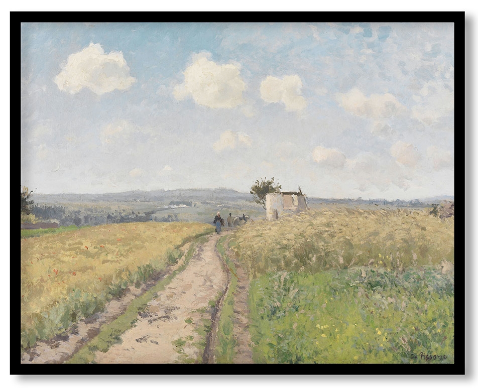 June Morning at Pontoise by Camille Pissarro (1873)