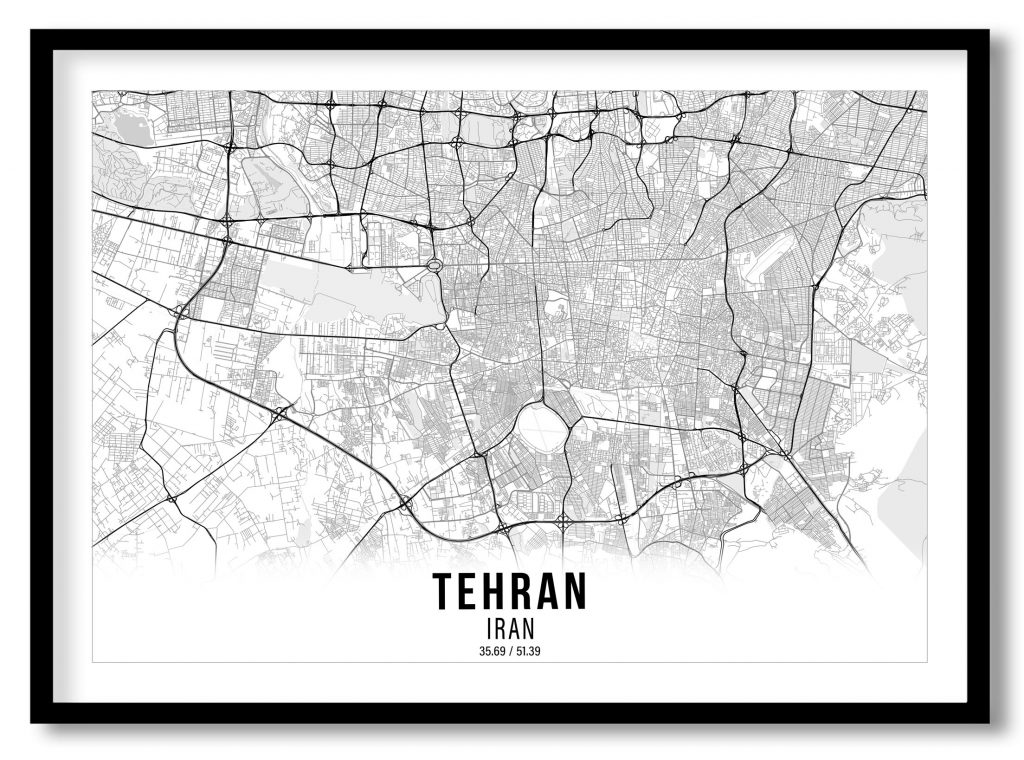 Tehran gradient map
