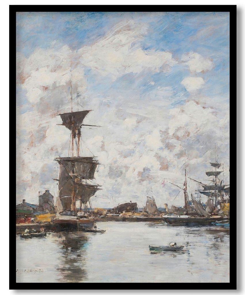 Deauville, the Basin by Eugene Boudin (1884)