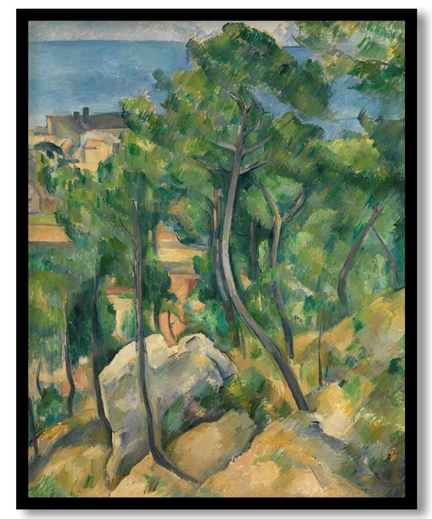 View of the Sea at L'Estaque by Paul Cezanne (1898)