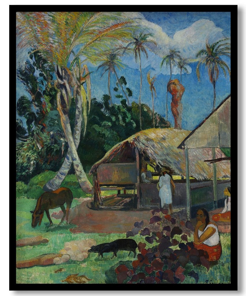 The Black Pigs by Paul Gauguin (1891)