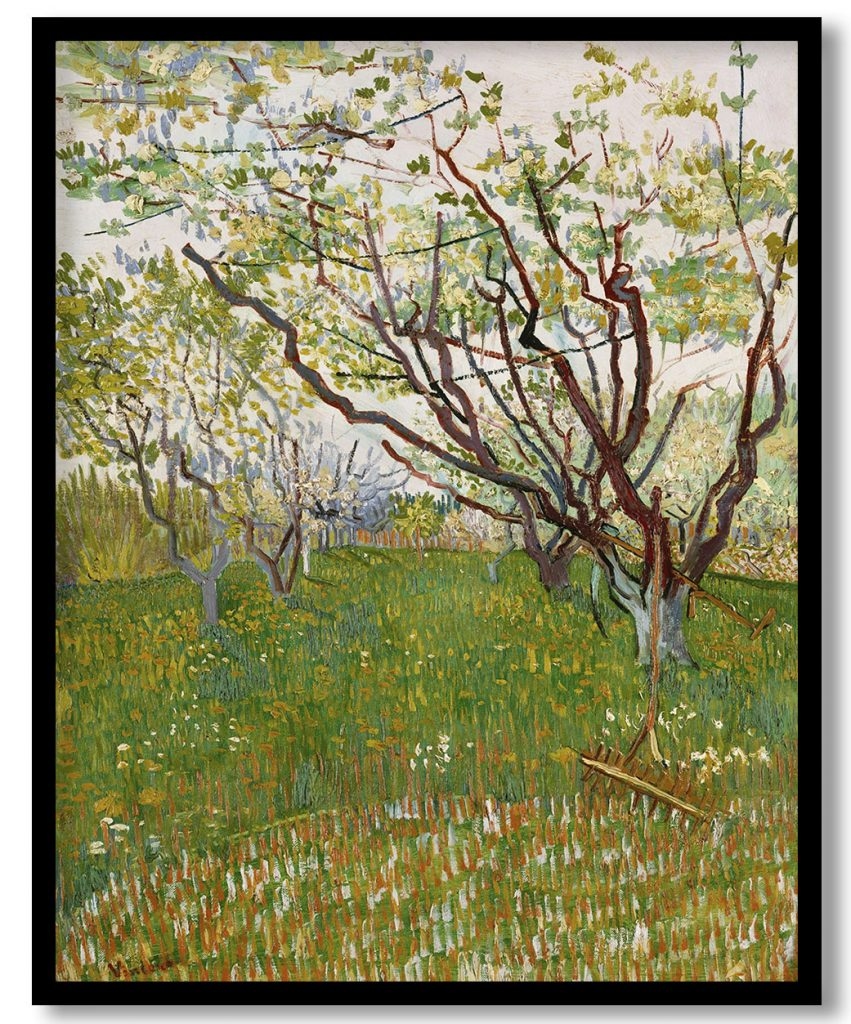 The Flowering Orchard by Vincent van Gogh (1888)