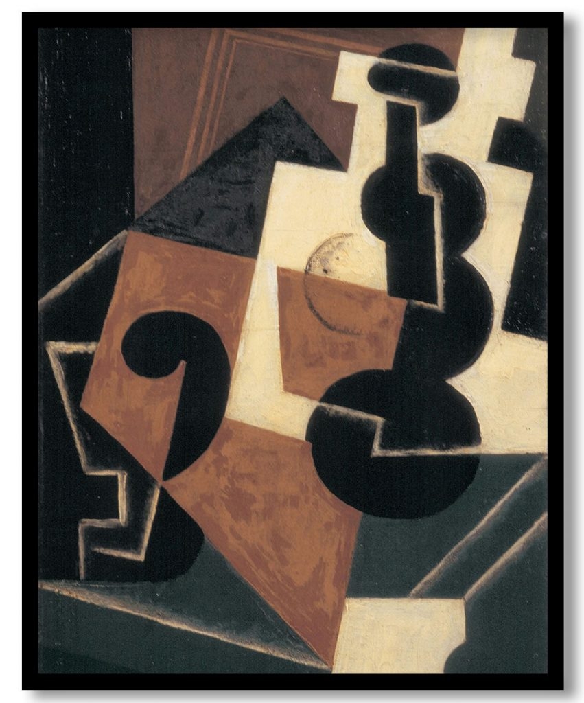 Glass and Water Bottle by Juan Gris (1917)