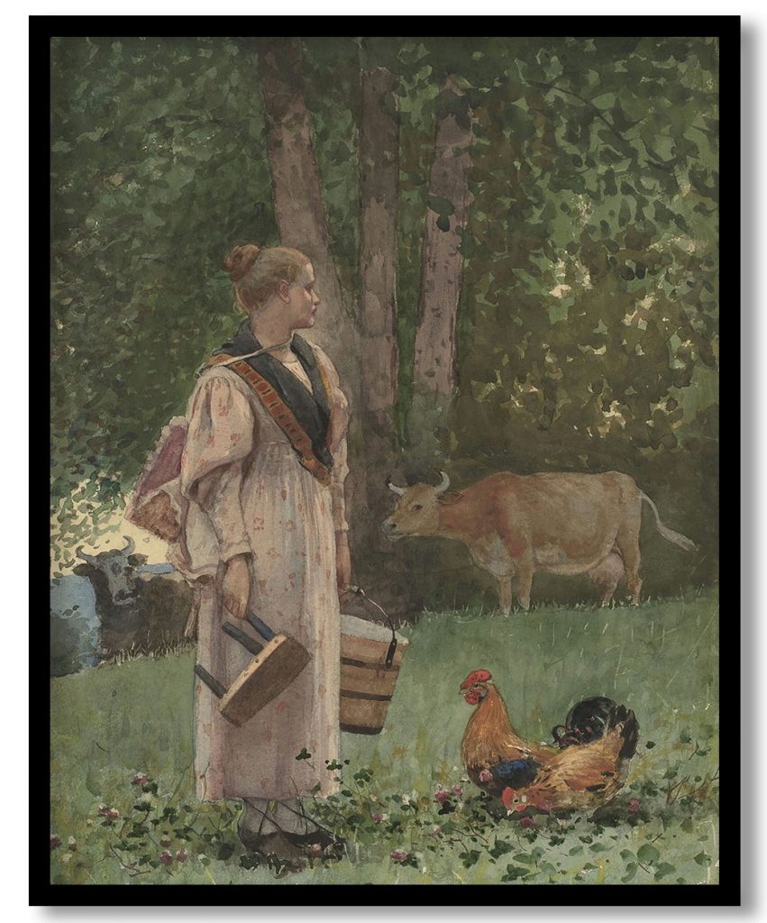 The Milk Maid by Winslow Homer (1878)