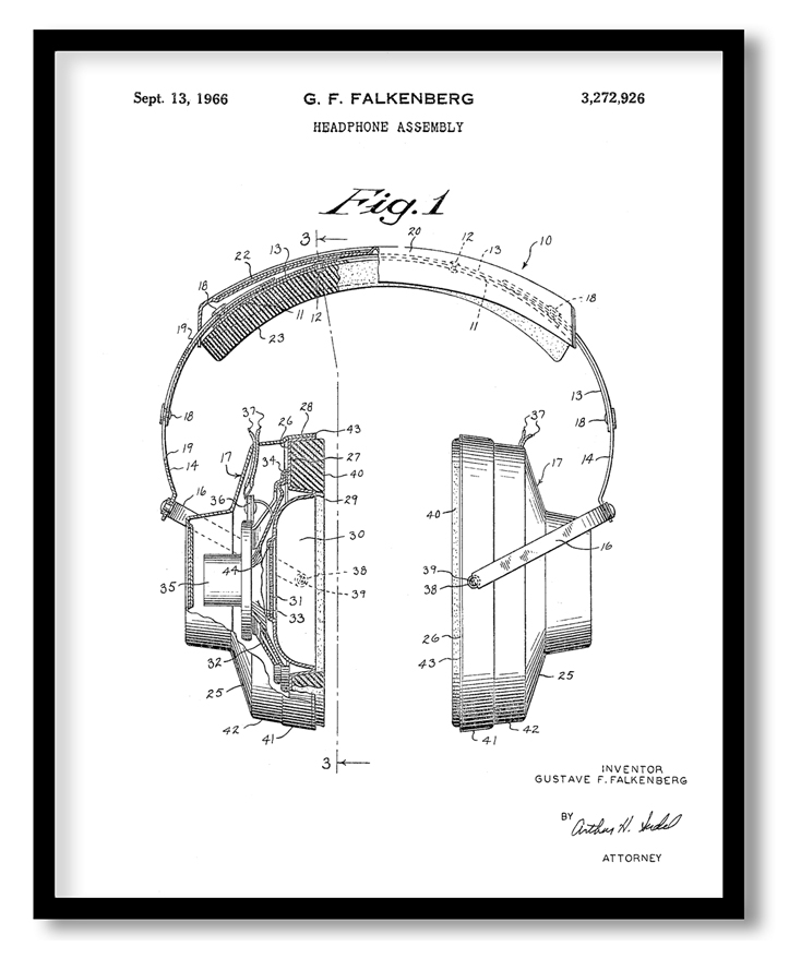 Headphone assembly 1966