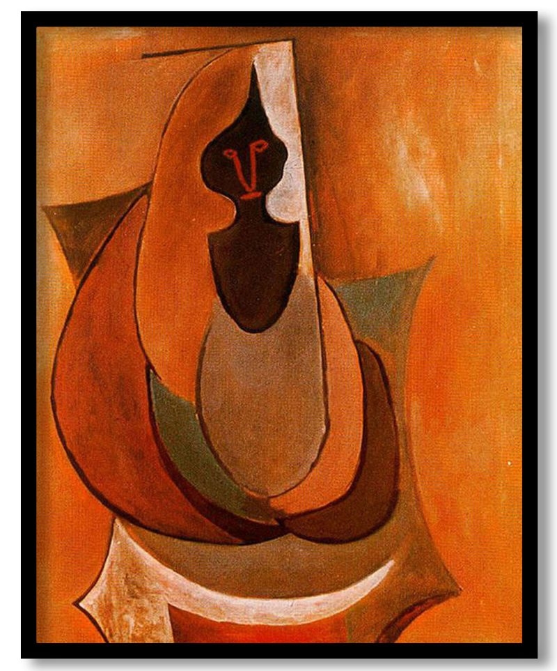 Cubist Person by Pablo Picasso (1917)