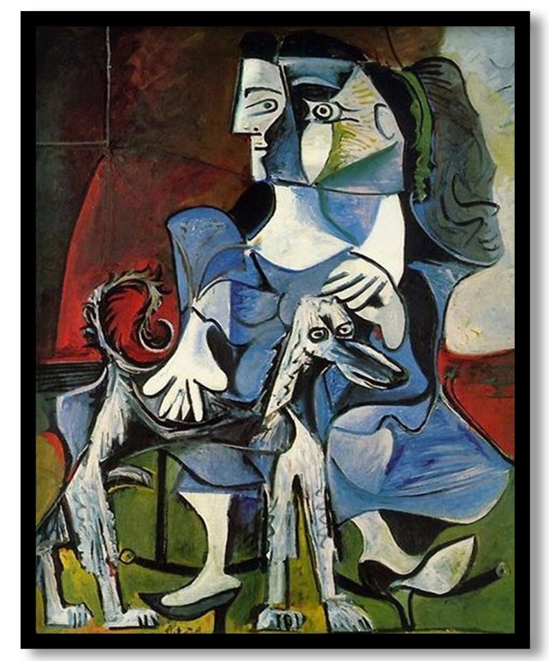 Femme au Chien by Pablo Picasso (1962)