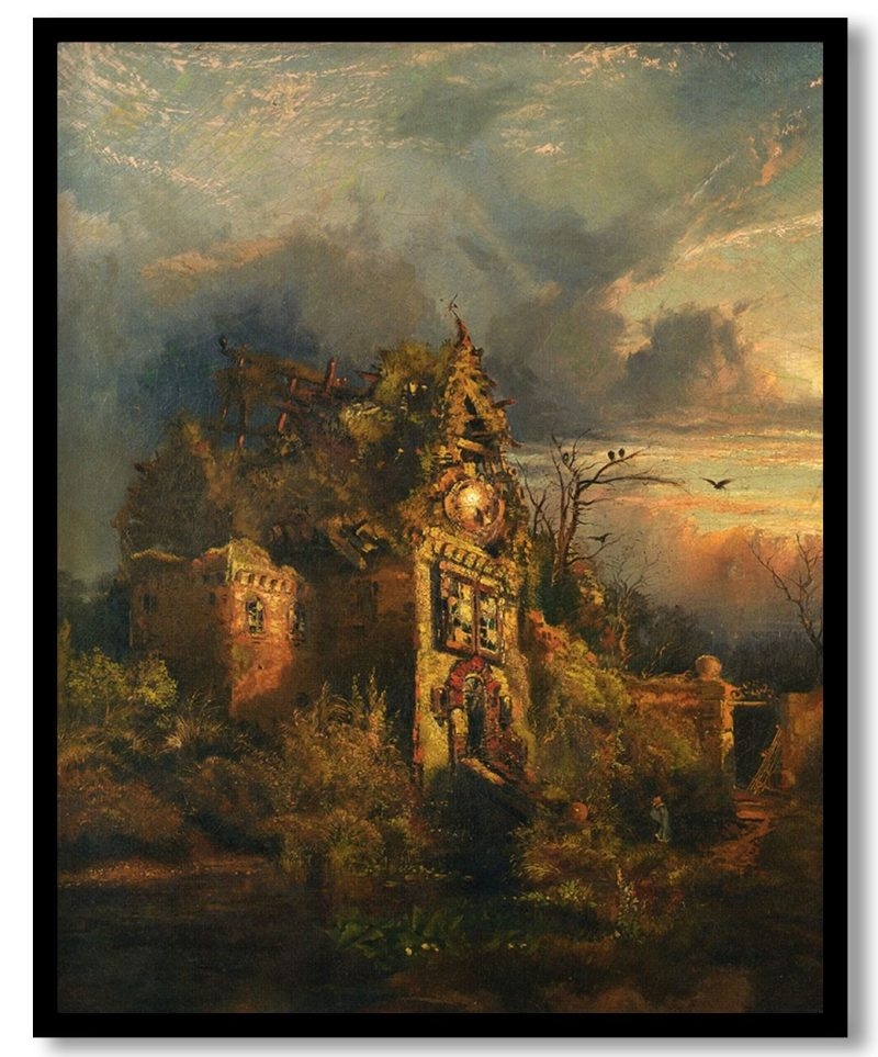Haunted House by Thomas Moran (1858)