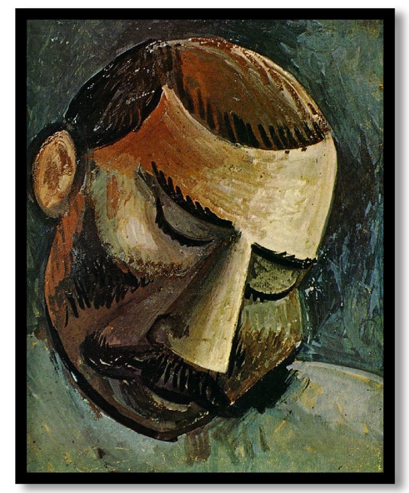 Head of a Man by Pablo Picasso (1908)