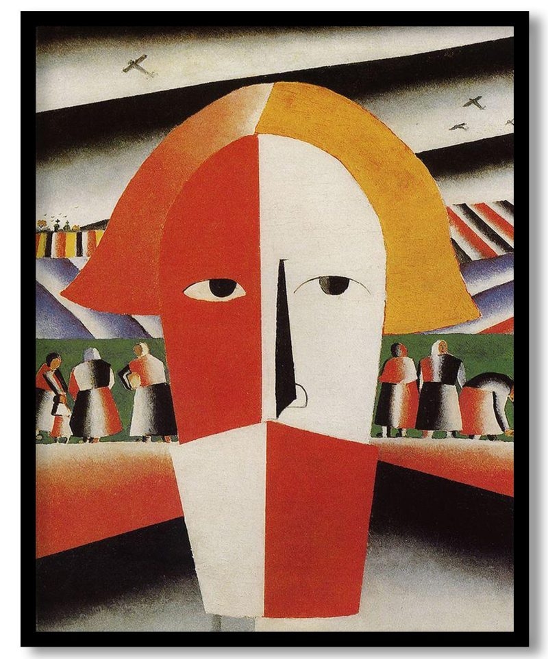 Head of a Peasant by Kazimir Malevich (1929)