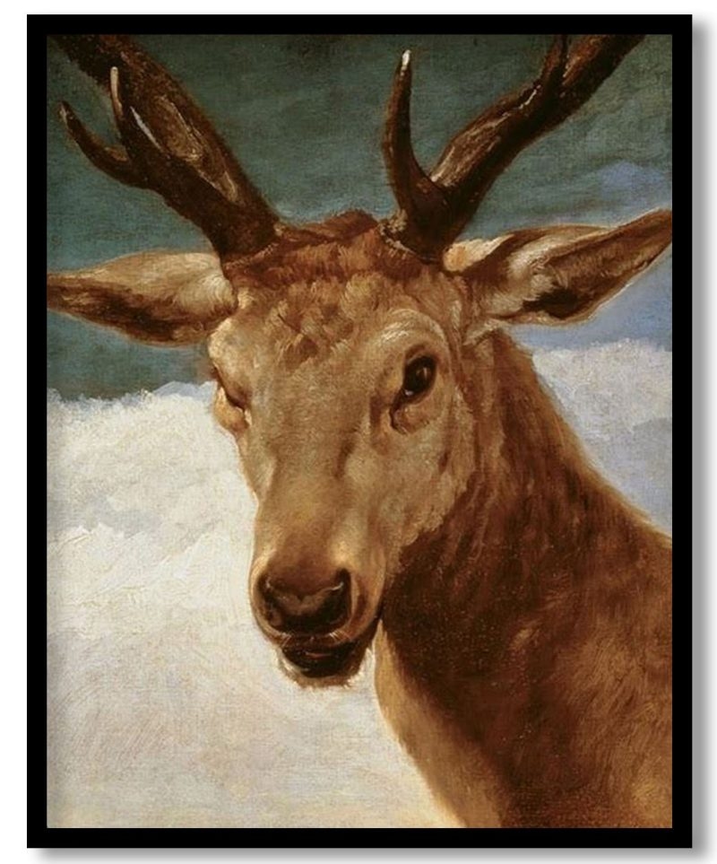 Head of a Stag by Diego Velazquez (1634)