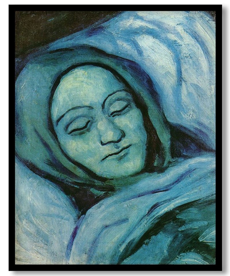 Head of Dead Woman by Pablo Picasso (1902)
