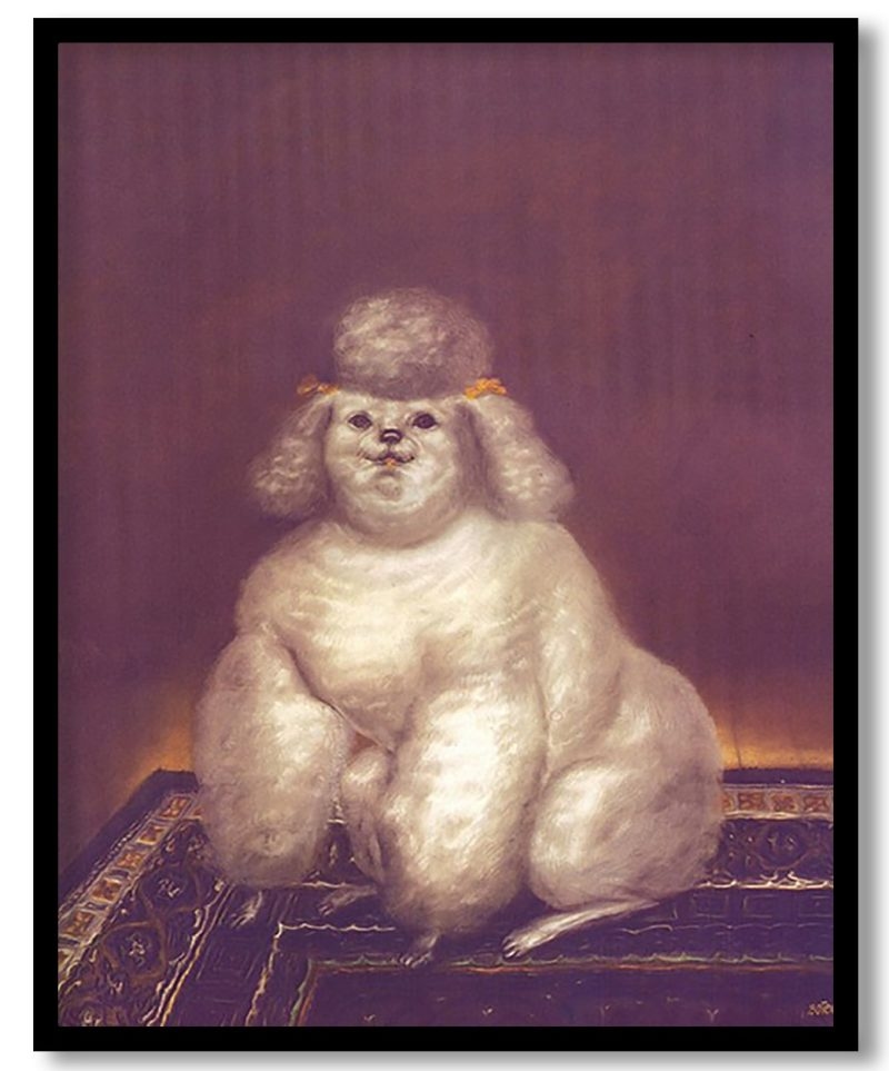Poodle by Fernando Botero (1971)