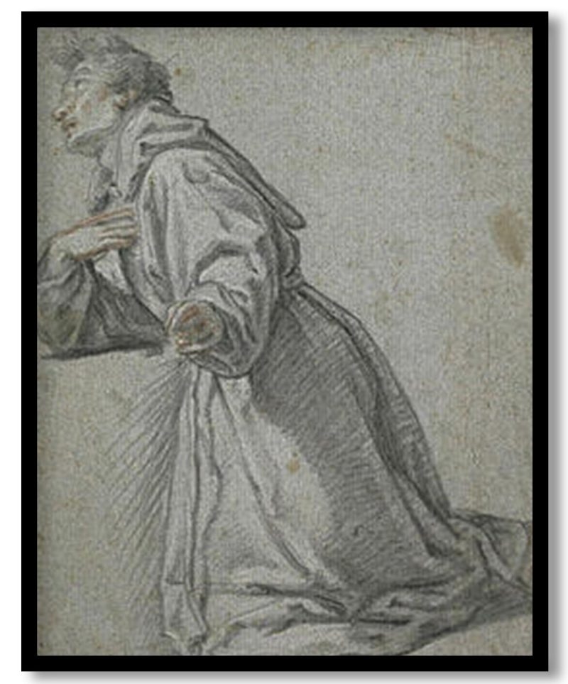 Praying Monk by Bartolome Esteban Murillo (Unknown)