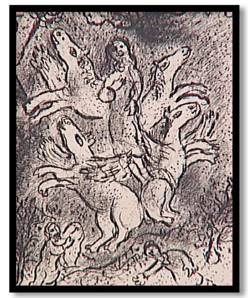 Prophet Eliah by Marc Chagall (1970)