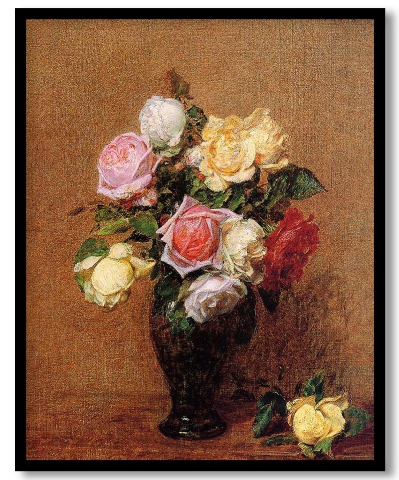 Roses by Henri Fantin Latour (1887)