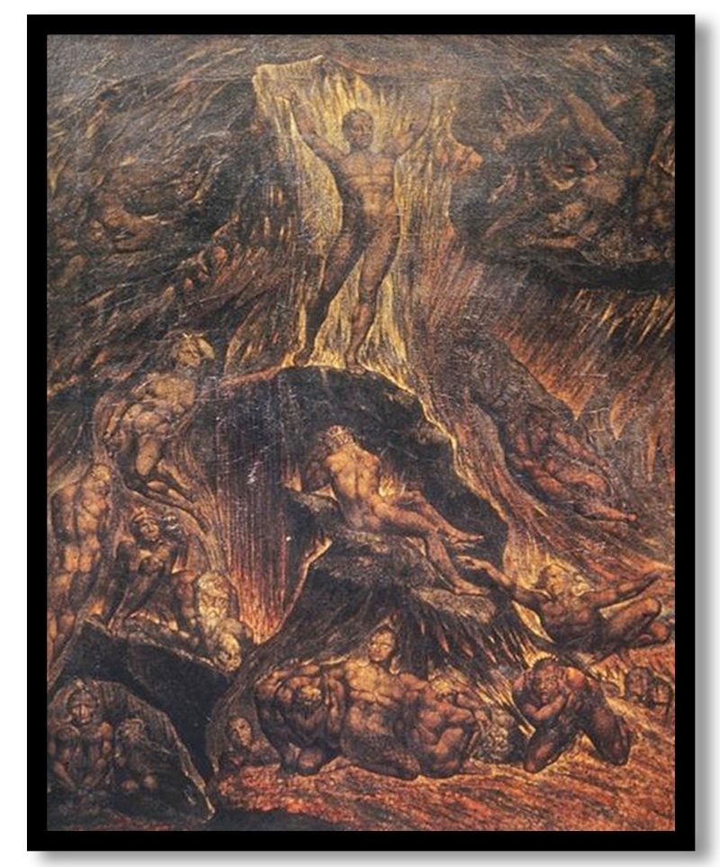 Satan Calling Up his Legions by William Blake (1804)