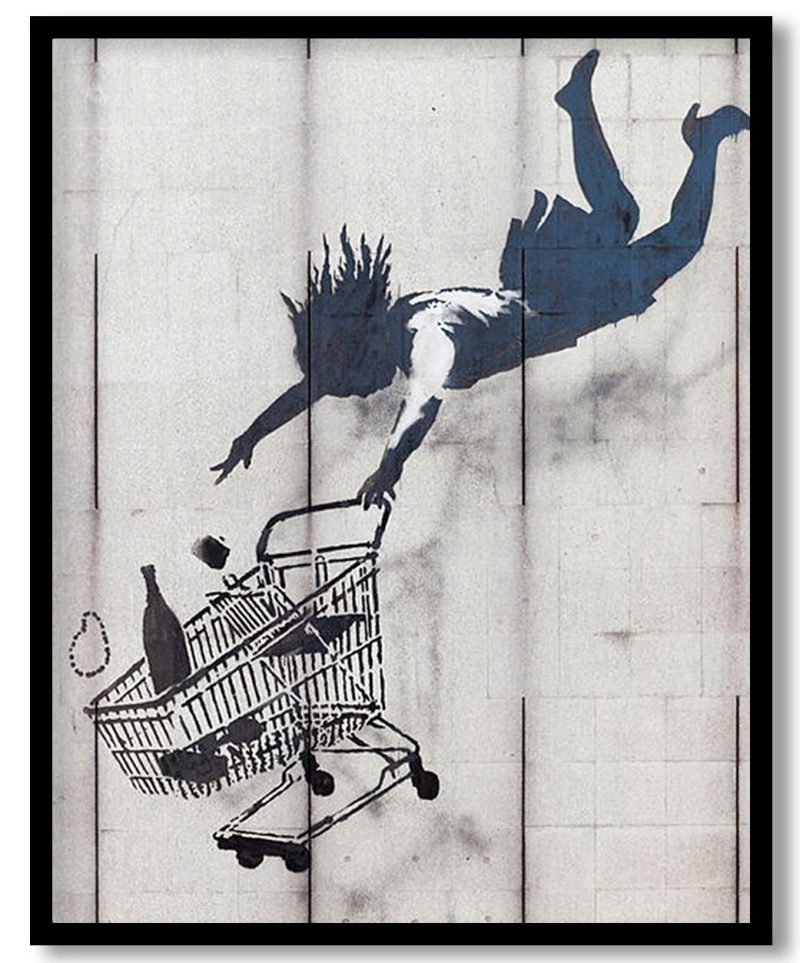 Shop Until You Drop by Banksy (Unknown)