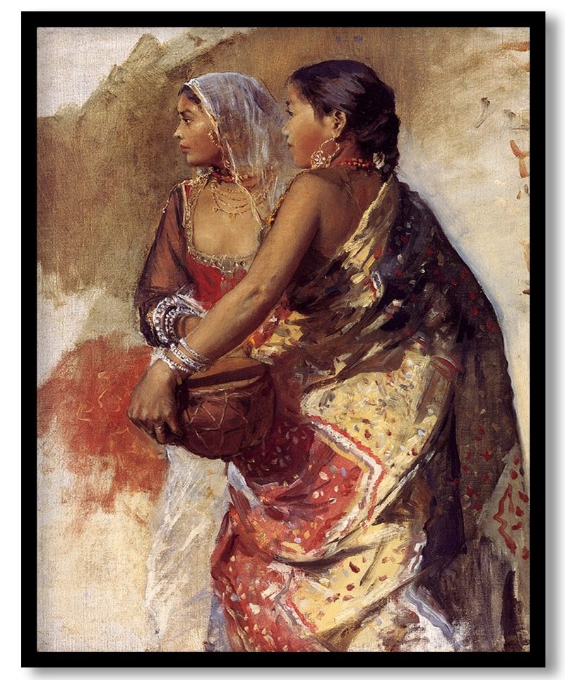 Sketch Two Nautch Girls by Edwin Lord Weeks (Unknown)