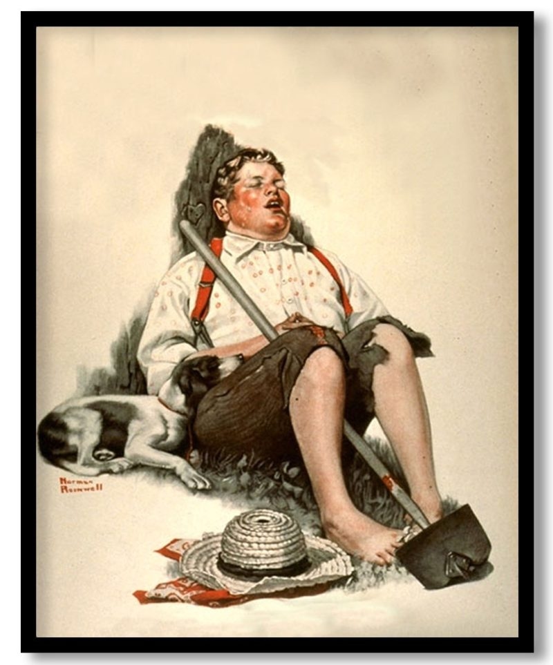 Sleeping Boy by Norman Rockwell (1919)