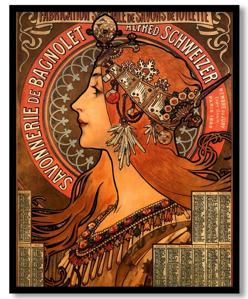 Soap factory of Bagnolet by Alphonse Mucha (1897)