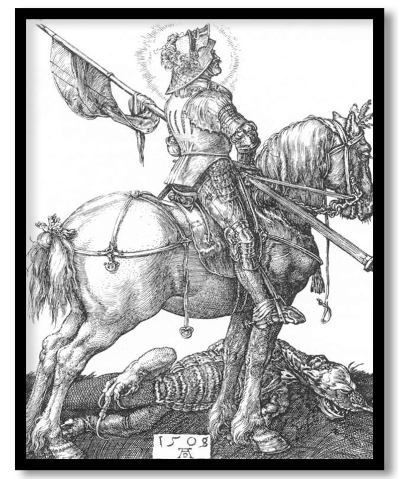 St George on Horseback by Albrecht Durer (1505)