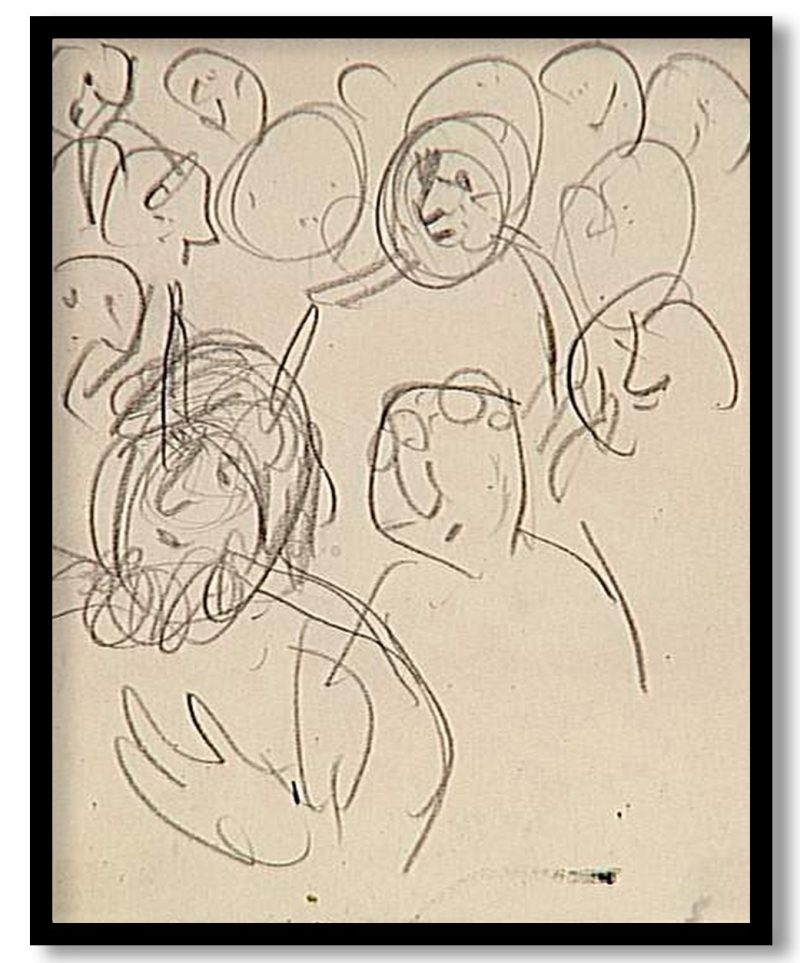 Study To Exodus by Marc Chagall (1966)