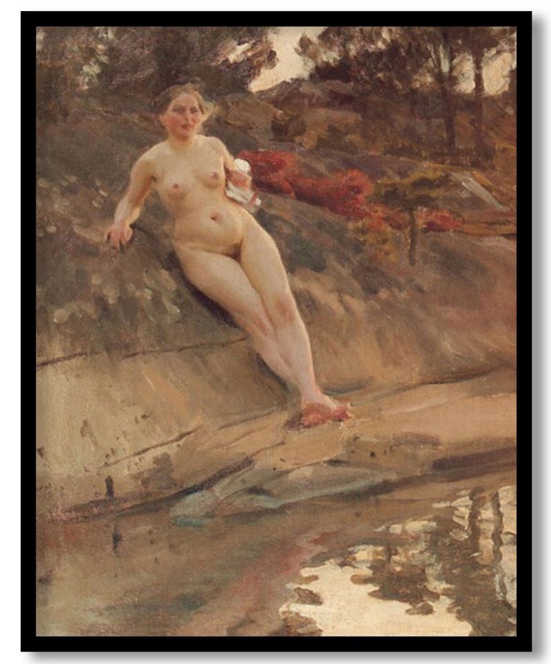 Sunbathing Girl by Anders Zorn (Unknown)