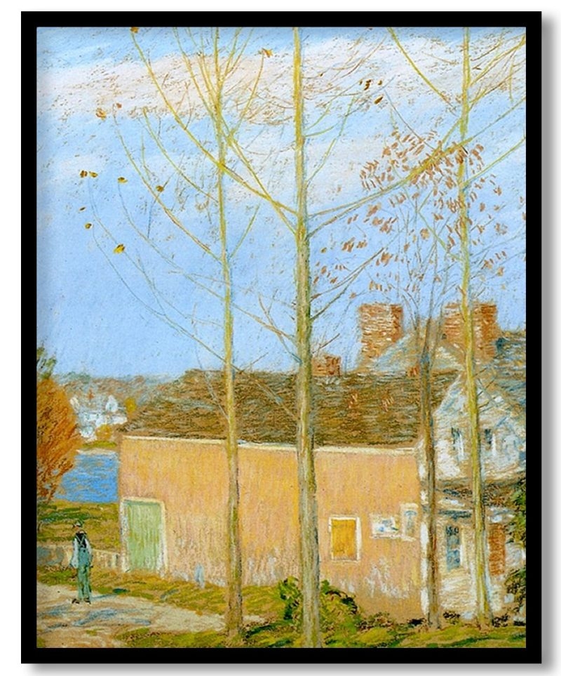 The Barn, Cos Cob by Childe Hassam (1902)