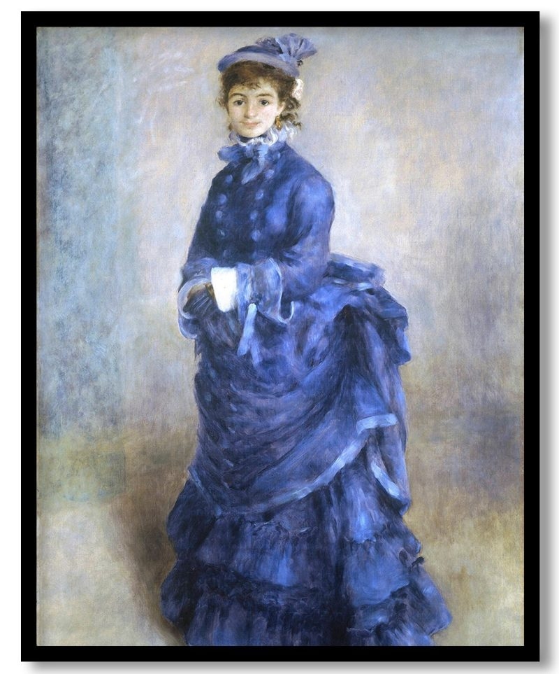 The Blue Lady by Pierre-Auguste Renoir (1874)