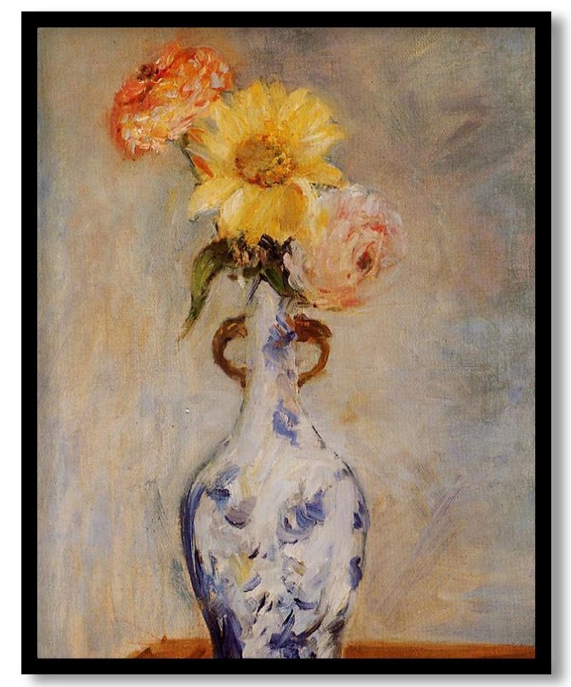 The Blue Vase by Berthe Morisot (1888)