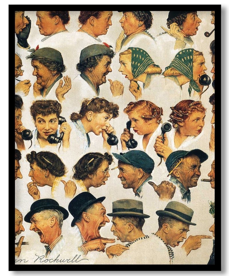 The gossips by Norman Rockwell (1948)