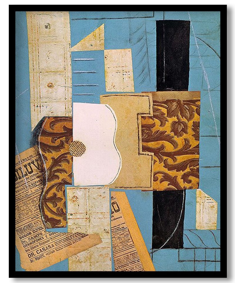 The guitar by Pablo Picasso (1913)