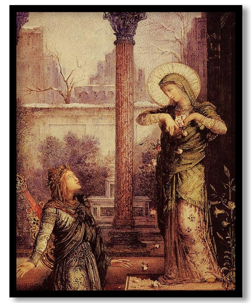 The Poet and the Saint by Gustave Moreau (1868)