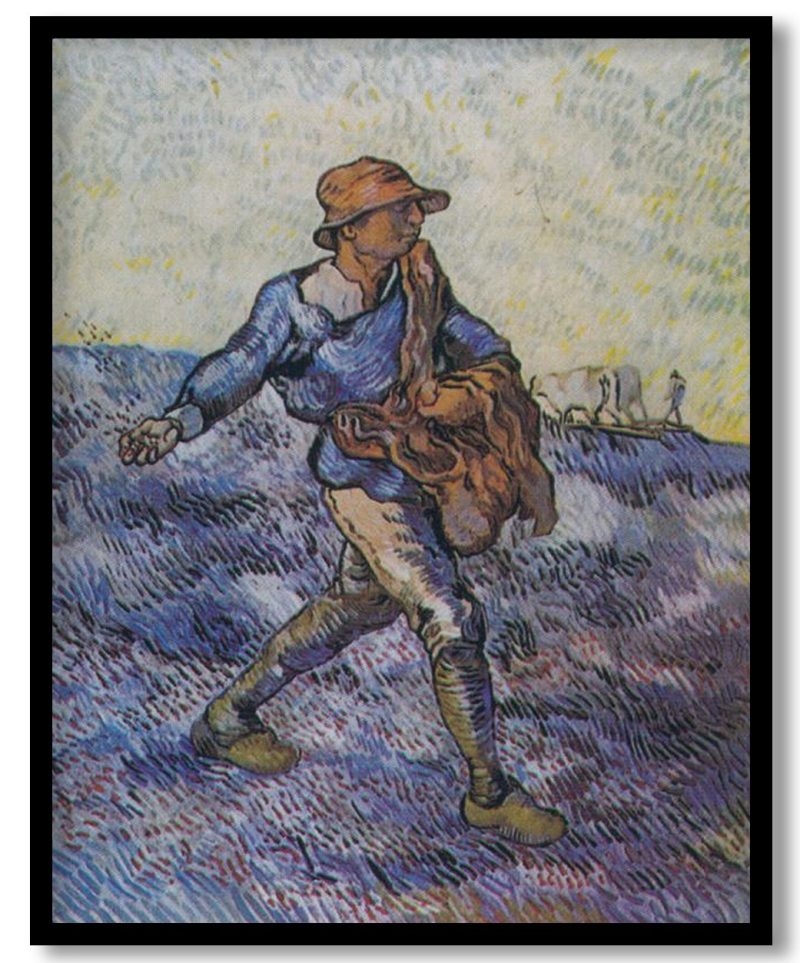 The Sower (after Millet) by Vincent van Gogh (1889)
