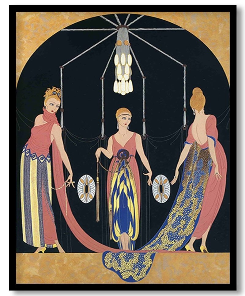Three Graces by Erte (Unknown)