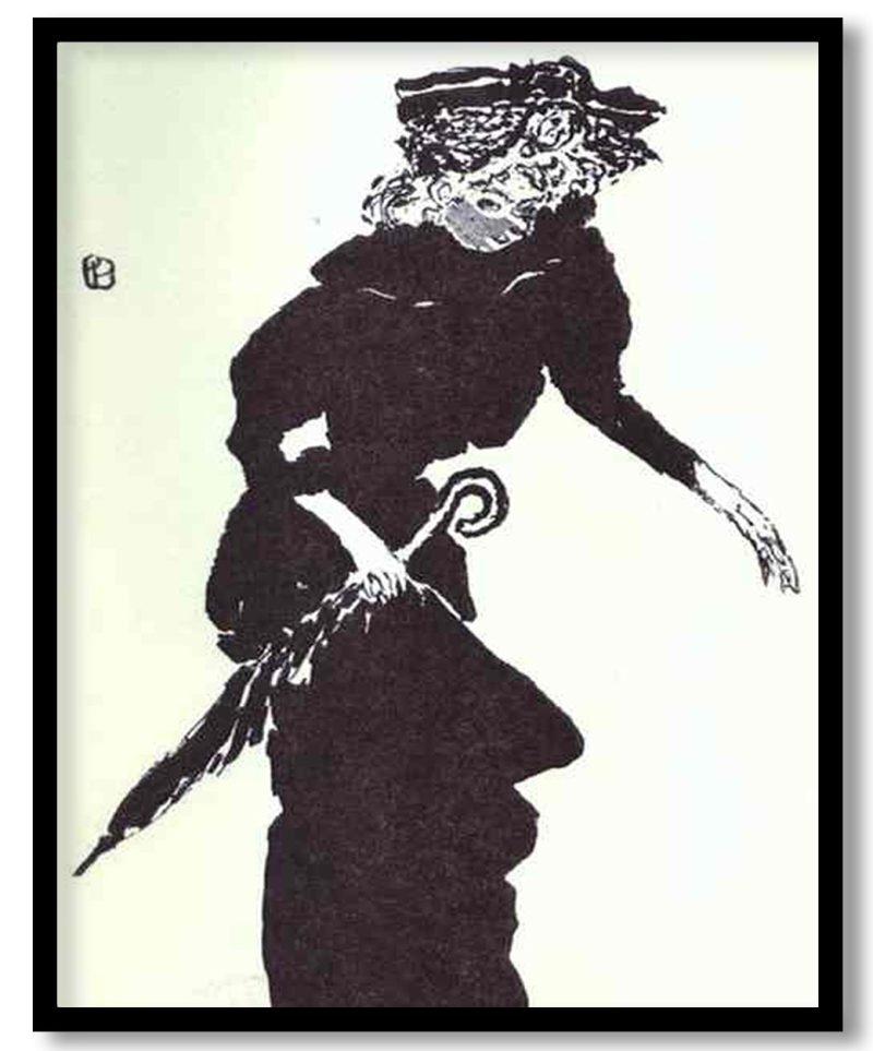 Woman with a Parasol by Pierre Bonnard (Unknown)