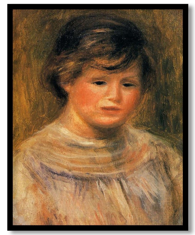 Woman's Head by Pierre Auguste Renoir (Unknown)