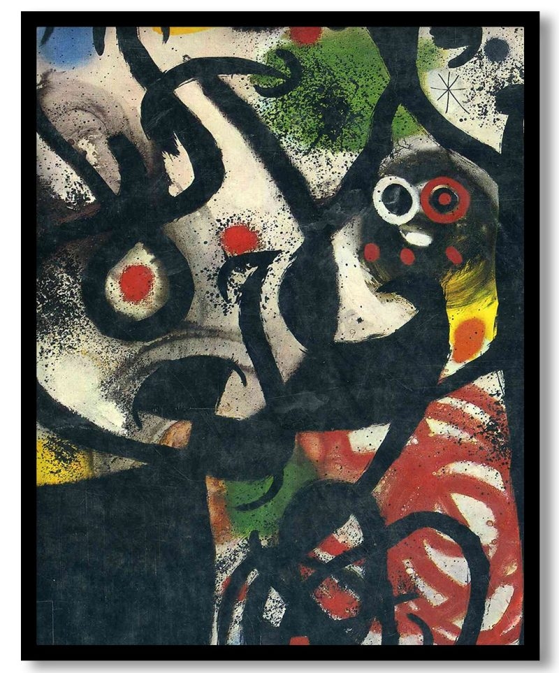 Women and Birds in the Night by Joan Miro (1968)