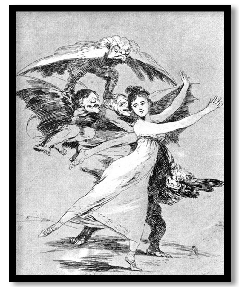 You will not escape by Francisco Goya (1799)