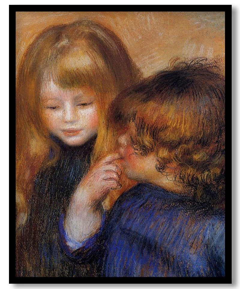 Young gypsy girls by Pierre Auguste Renoir (1902)