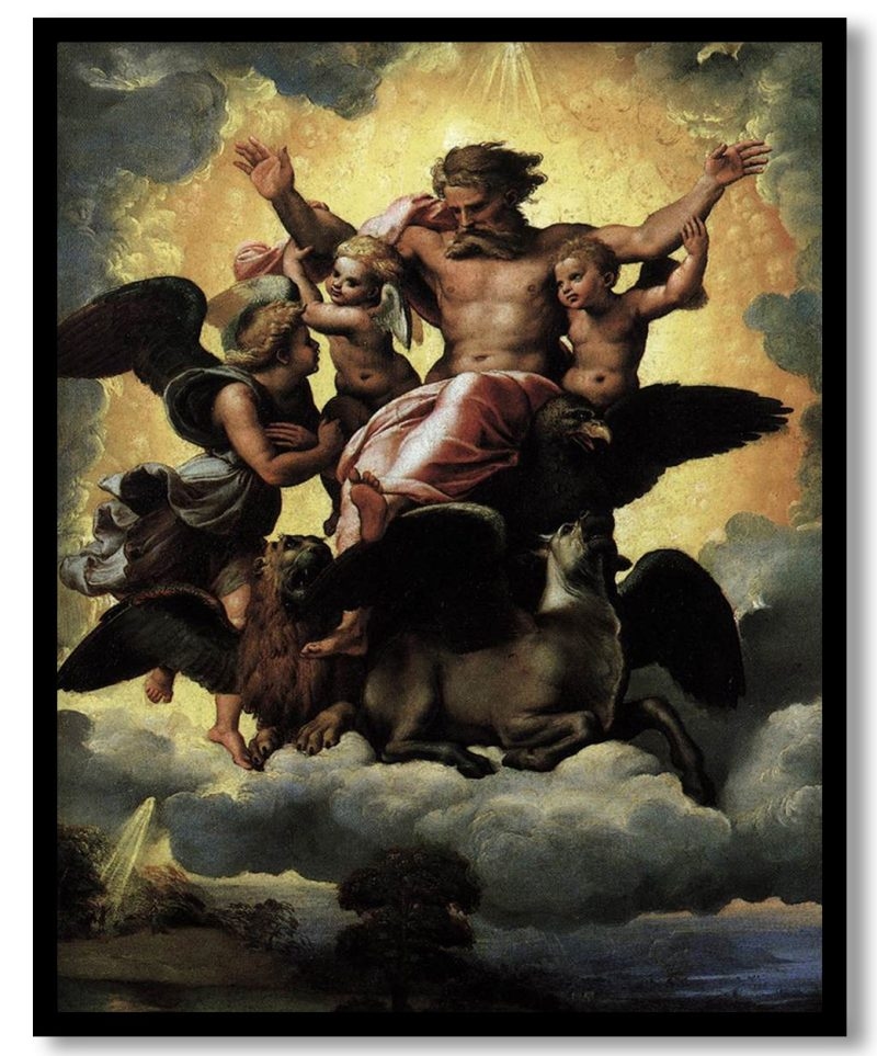 Vision of Ezekiel by Raphael (1518)