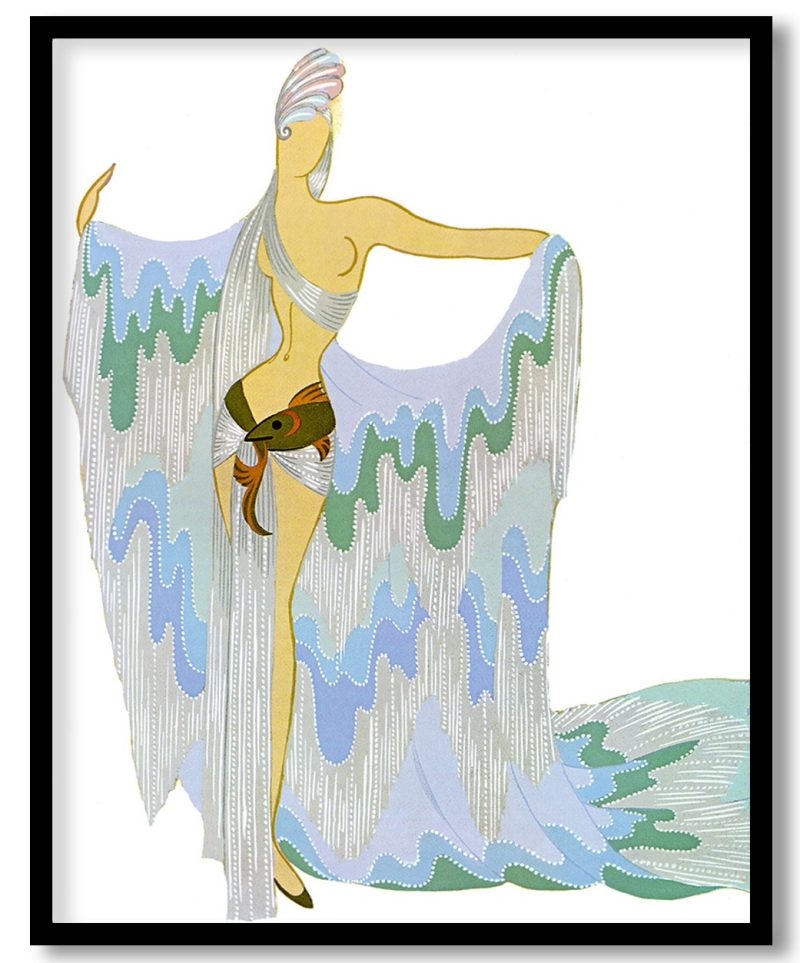 Water at the Bal Tabarin by Erte (Unknown)