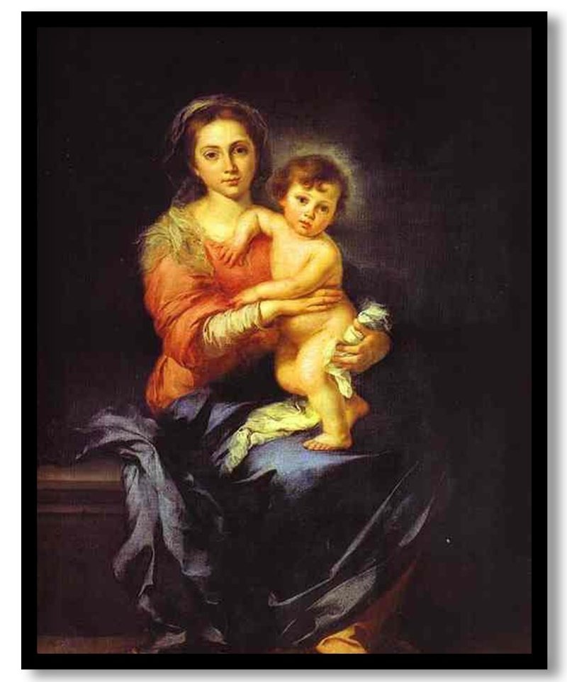 Madonna and Child by Bartolome Esteban Murillo (1650)