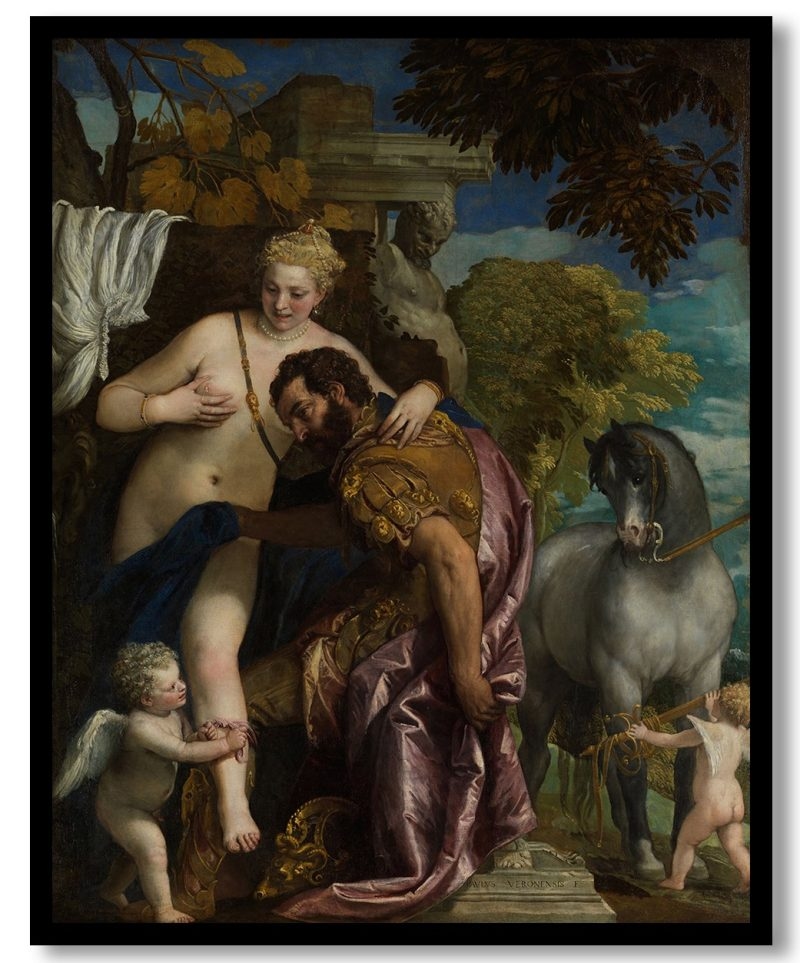 Mars and Venus United by Love by Paolo Veronese (1570)