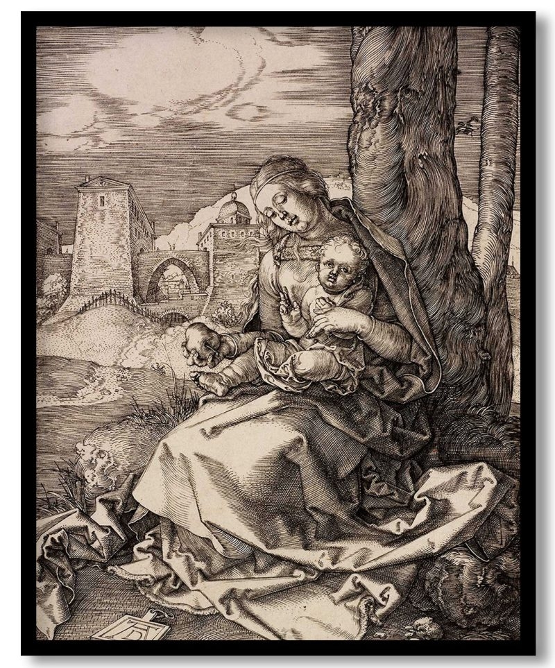 Mary with a pear by Albrecht Durer (1511)