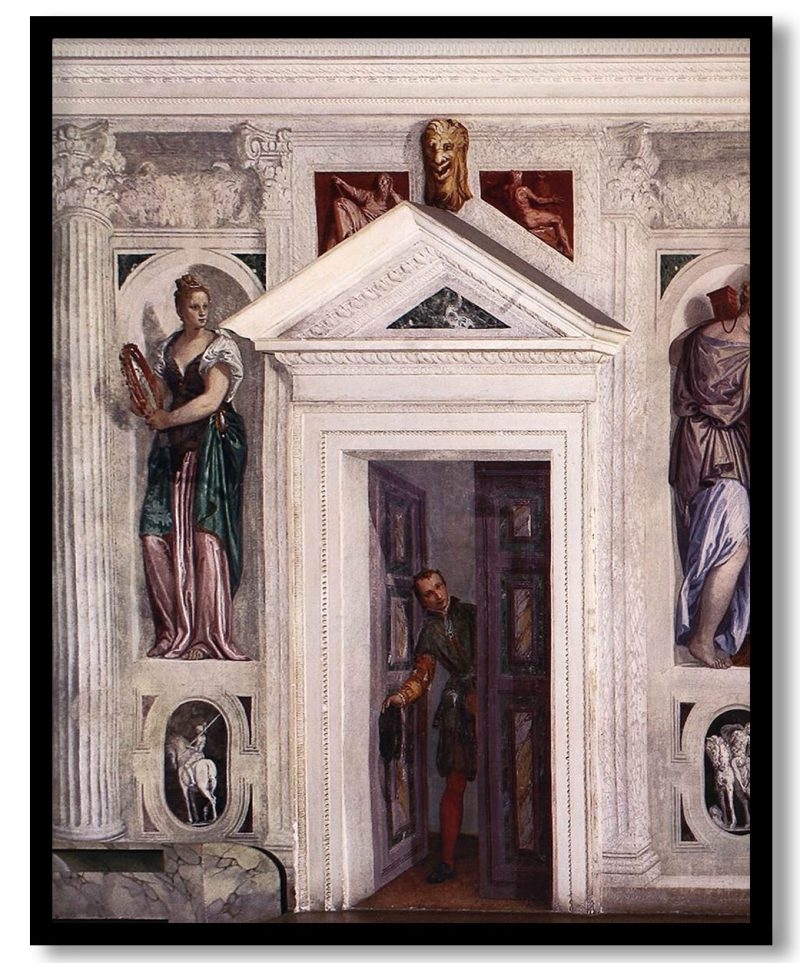Illusory Door by Paolo Veronese (1560-1561)